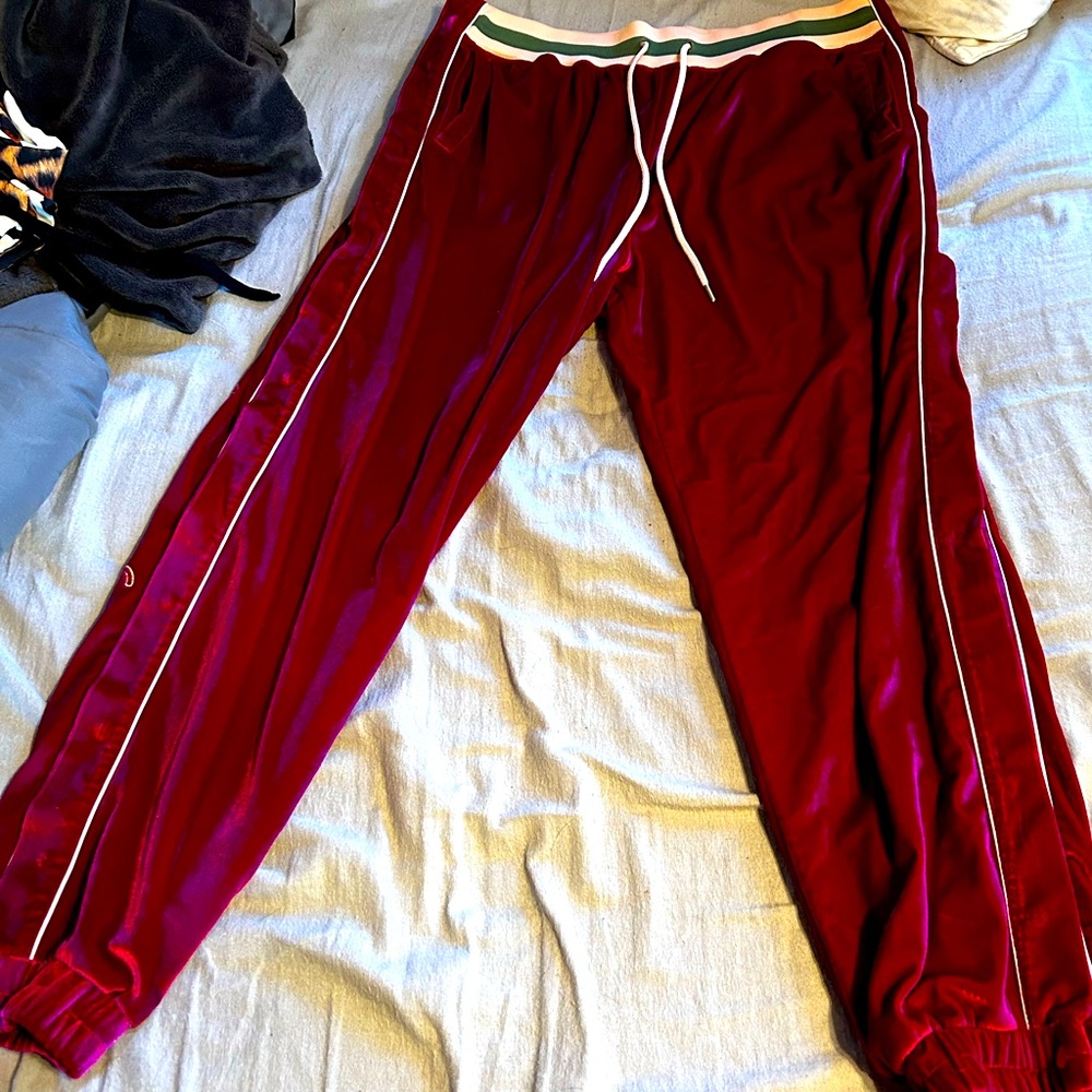 Feature x Mitchell & Ness “Sinners Club” tearaway velour pants